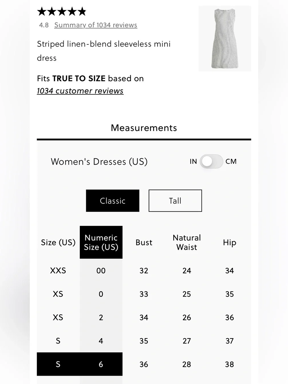 J Crew Dress 6 Linen White